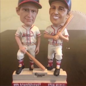 Stan Musial and Red Schoendienst Double Bobble Head